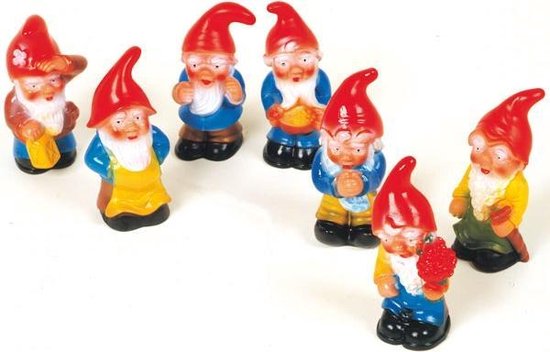4 Stuks Keramieken Aardbeienkinderen Tuinfiguren - Zomerdecoratie Rood 2x3x6 Cm