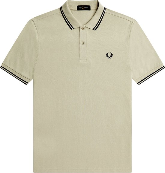 Fred Perry - Polo M3600 Greige R70 - Slim-fit - Heren Poloshirt Maat M