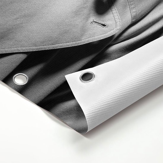 Gards Affiche de jardin Homme au Chapeau dans le Noir - Zwart Wit - 120x180 cm - Toile jardin - Décoration de jardin - Décoration murale extérieur - Tableau jardin