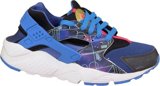 Nike Huarache Run Print Gs 704943-004, Vrouwen, Blauw, Sneakers maat: 39 EU