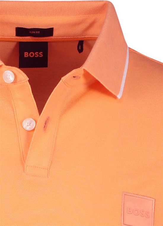 Hugo Boss polo oranje 2knoops L bol