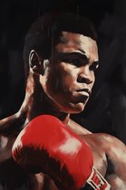 Muhammad Ali Poster - Le plus grand de tous les temps - Haute qualité - Portrait - 61x91