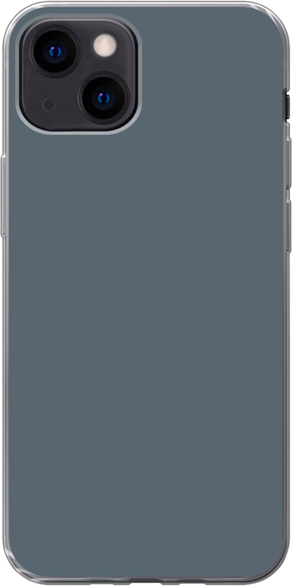 Telefoonhoesje Geschikt voor iPhone 13 mini hoesje - Kleuren - Blauw - Interieur - Siliconen Telefoonhoesje Telefoonhoesje