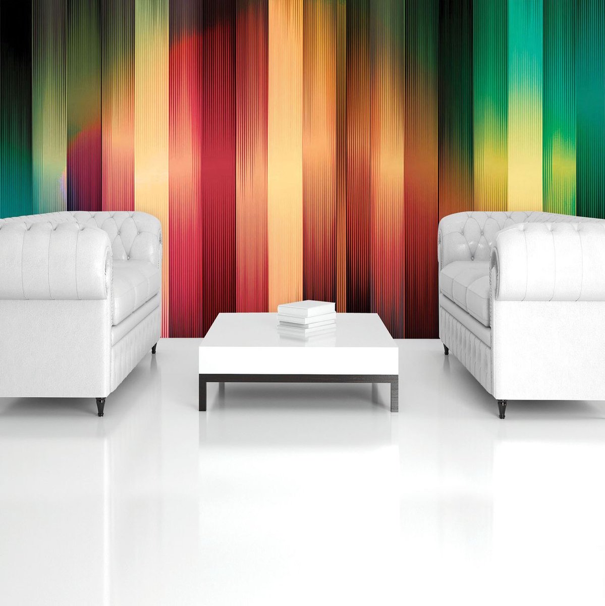 Behang Abstract Fotobehang - Vlies Behang - Abstracte Kunst - 254 x 184 cm | bol.com