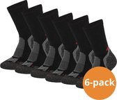 Xtreme Hiking Sokken Wol - 6 paar - Extra Warm - Anatomisch Gevormd Voetbed - Multi Zwart - Maat 39/42