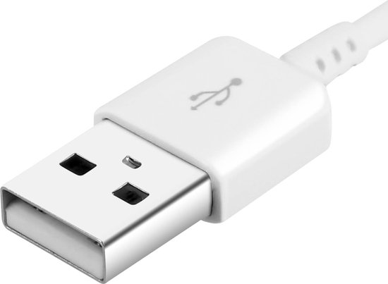 Samsung datakabel - oplaadkabel - USB- A naar USB-C - 1.2m - Wit - Merkloos