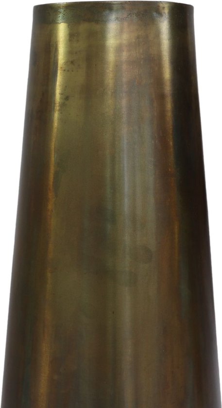 Vaas Siena Large - ø26x80 - Messing antiek goud - Metaal