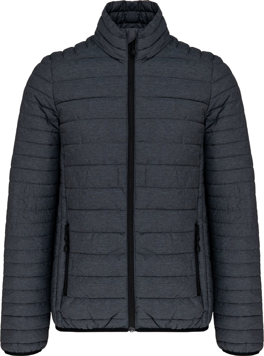 Outdoorjas ‘Men’s Lightweight Padded Jacket’ merk Kariban Marl Donkergrijs