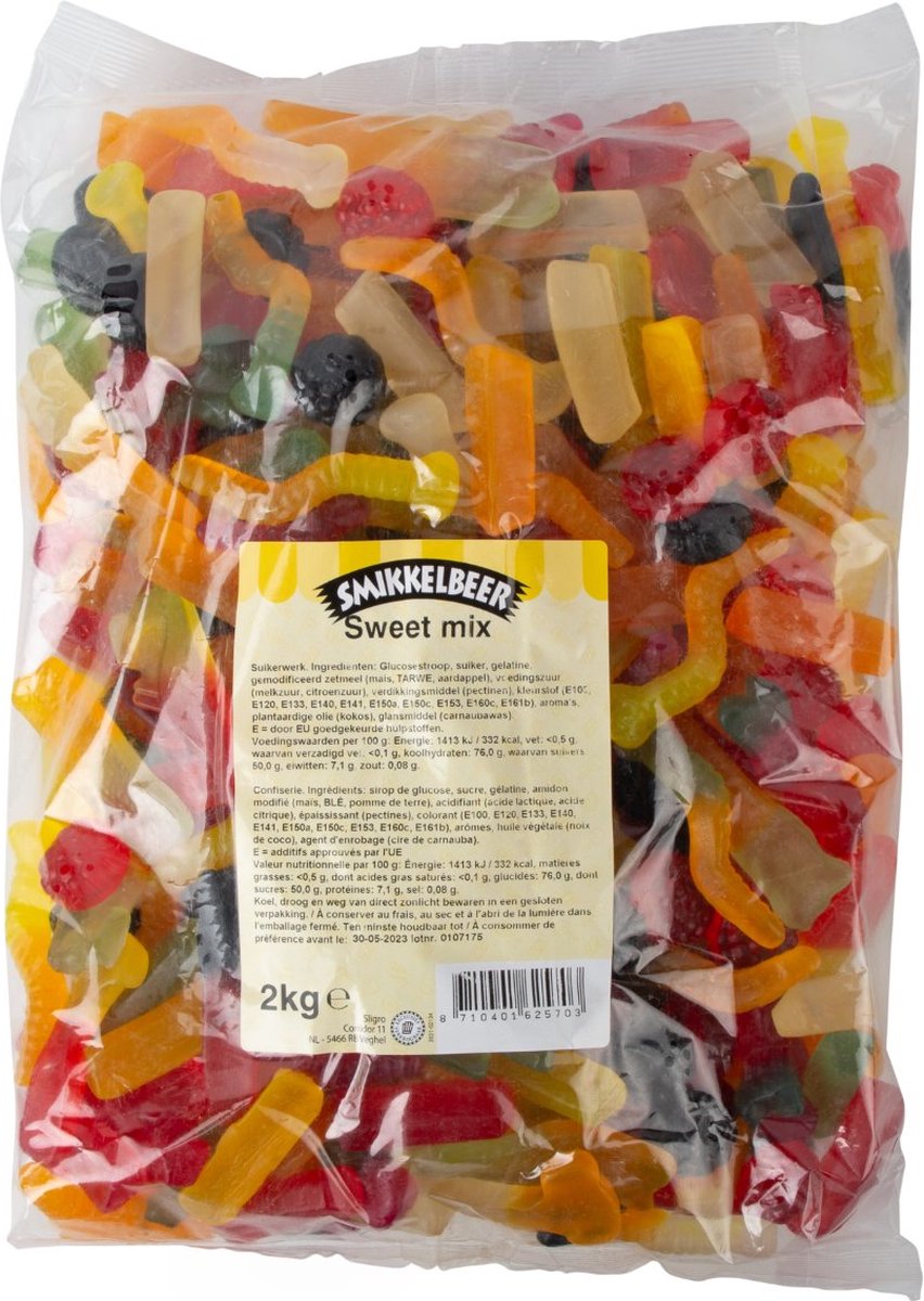Smikkelbeer Sweetmix - Zak 2 kilo