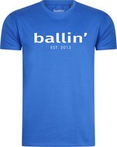 Ballin Est. 2013 - Heren Tee SS Regular Fit Shirt - Blauw - Maat L