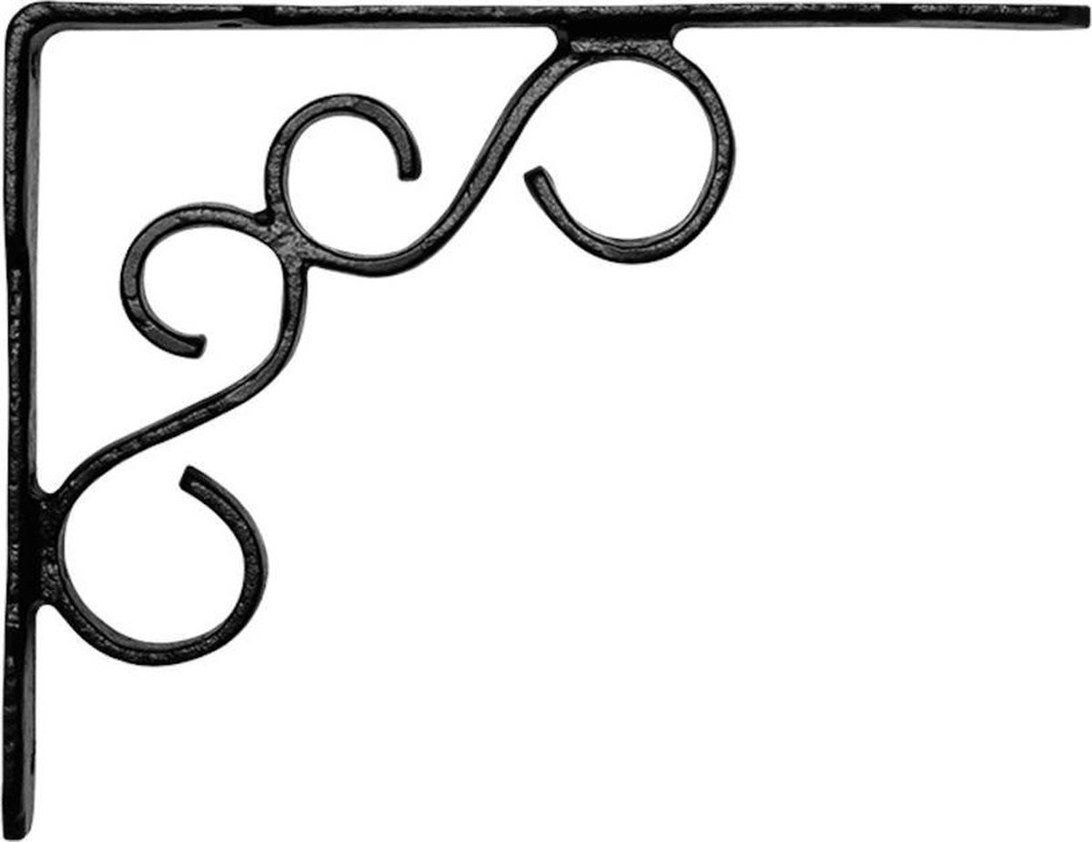 Plankdrager - Smeedijzer zwart - Gietijzer - Kirkpatrick - KP0813 228x177mm smeedijzer zwart