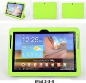 Apple iPad 2-3-4 Groen Smart Case - Book Case Tablethoes- 8719273107065