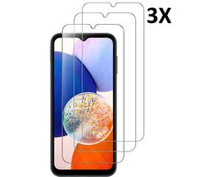 Screenprotector Geschikt voor Samsung Galaxy A14 5G/4G screenprotector Beschermglas - Screenprotector Geschikt voor Samsung Galaxy A14 - 3 stuks