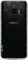 Casetastic Softcover Samsung Galaxy S9 - Abstraction Lines Black Transparent