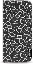 Casetastic Design Hoesje voor Samsung Galaxy S9 - Wallet Case - Transparent Mosaic White Print
