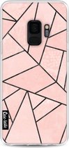 Casetastic Samsung Galaxy S9 Hoesje - Softcover Hoesje met Design - Rose Stone Print