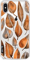 Casetastic Apple iPhone XS Max Hoesje - Softcover Hoesje met Design - Cascading Leaves Print