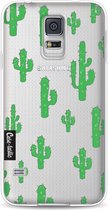 Casetastic Samsung Galaxy S5 / Galaxy S5 Plus / Galaxy S5 Neo Hoesje - Softcover Hoesje met Design - American Cactus Green Print