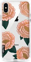 Apple iPhone X / iPhone XS Hoesje Bloemen Winterly Flowers Casetastic Smartphone Hoesje Bloemen Hard Cover case