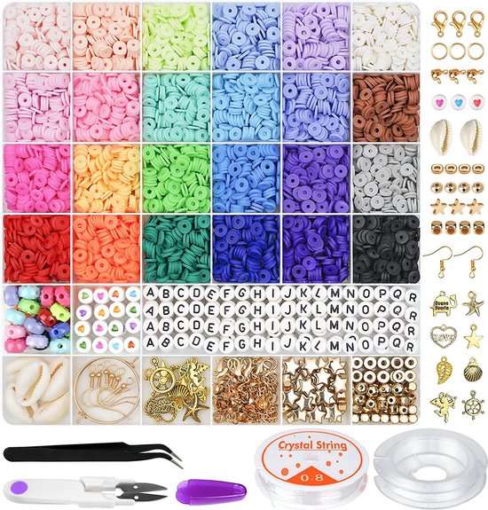 BOTC Sprankelende Sieraden Maken Pakket - 24 kleuren en 5560-delig - Maak je eigen sieraden - Kettingen & Armbanden - Sieraden meisjes