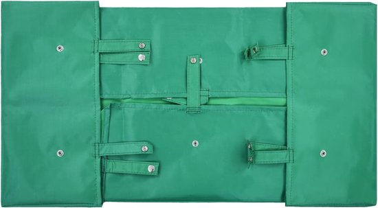 vidaXL - Tuinwagenvoering - stof - groen van VidaXL — afbeelding 3