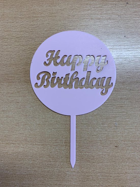 J&M DECO Cake Topper Birthday - Birthday Decoration - Cake Topper - Cake Decoration - Edible Paper Fondant - Round 20cm - Cake Decoration Edible