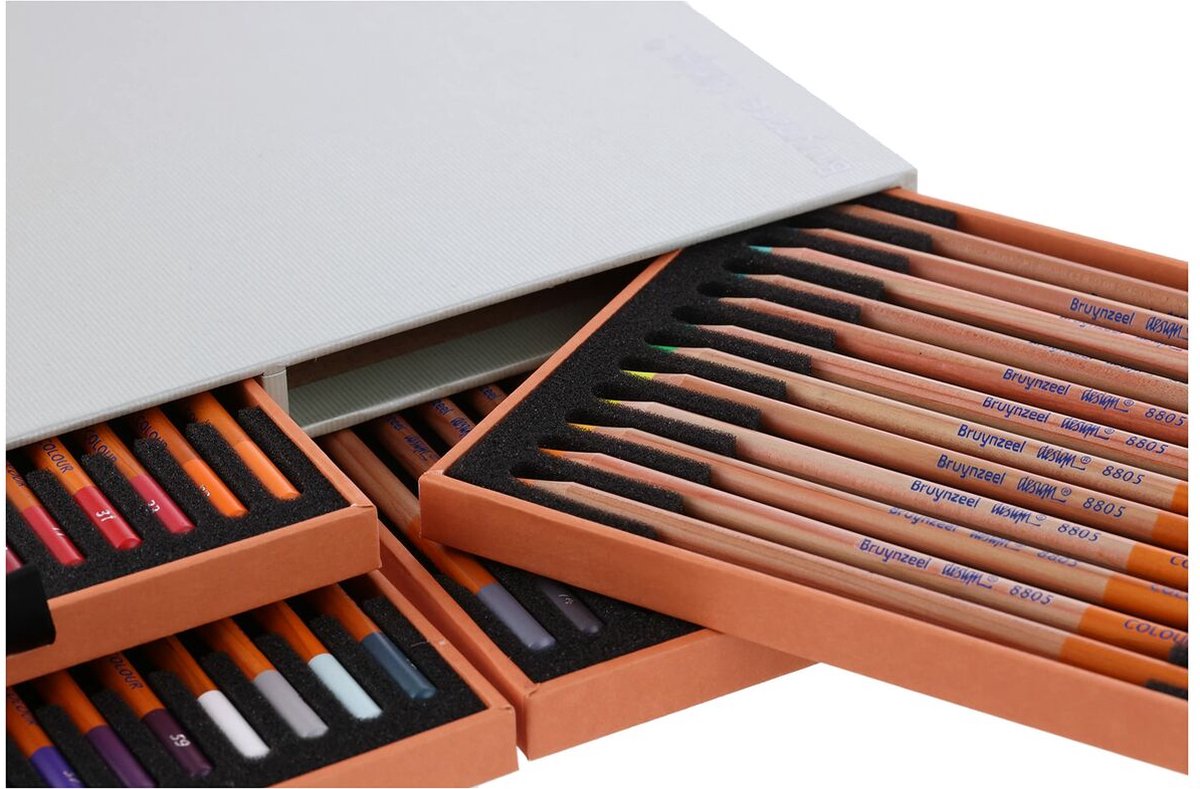 overtuigen heilig ondergeschikt Bruynzeel Design box 48 kleurpotloden | bol.com