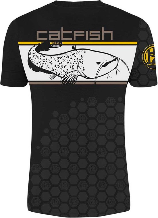 HOTSPOT DESIGN Linear Catfish T-shirt Met Korte Mouwen Heren - Black - XXL