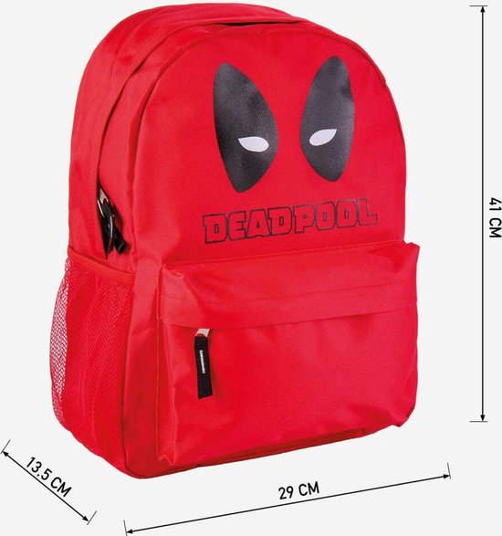 Schoolrugzak Deadpool Rood (30 x 41 x 14 cm)