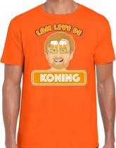 Bellatio Decorations Oranje Koningsdag t-shirt - lam leve de koning - Willem XL