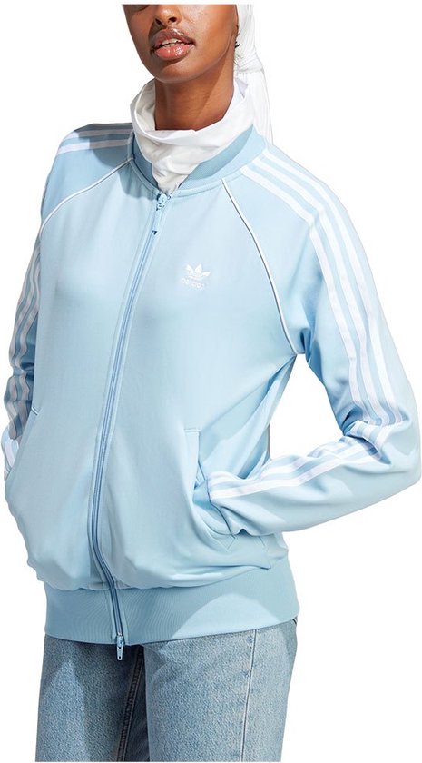 Adidas Originals Adicolor Jasje Blauw S Vrouw