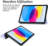 Étui pour iPad 10.9 (2022) - Bookcase à trois volets iMoshion - Violet / Lilas