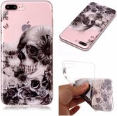 Softcase schedel hoes iPhone 7 Plus / 8 Plus