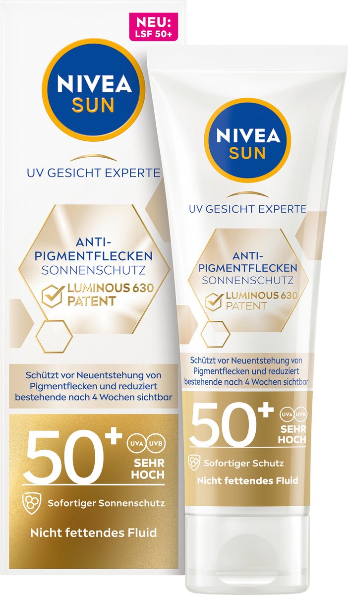 Goedkoopste NIVEA SUN Zonnebrand Gezicht Anti Pigmentatie, SPF 50 , 40 ml