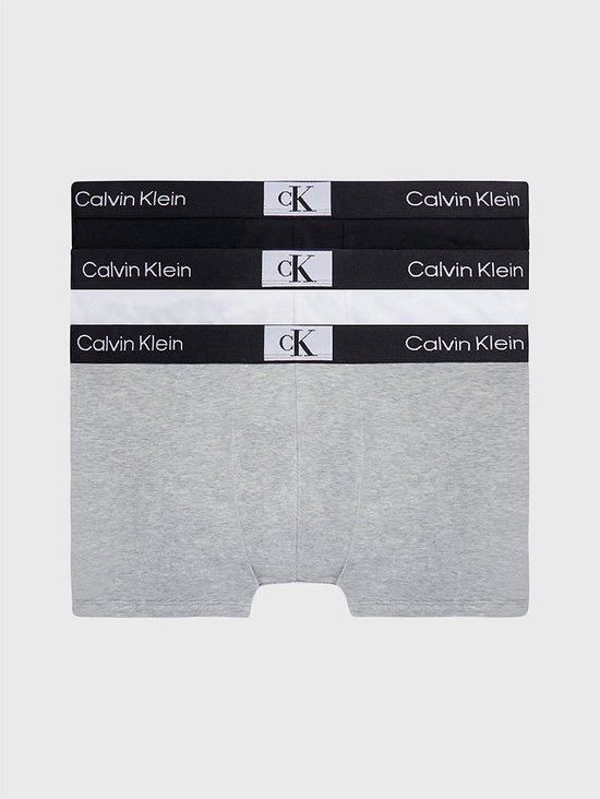 Calvin Klein Underwear 000nb3528a Boxer 3 unités Grijs M Homme