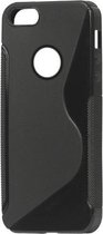 GadgetBay Zwart hoesje iPhone 5 5s SE TPU Stevige cover Strak design