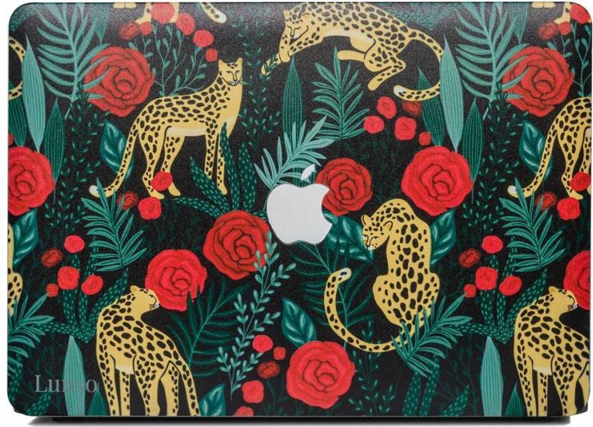 Lunso - cover hoes - MacBook Pro 13 inch (2016-2019) - Leopard Roses - Model