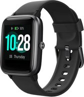 Vigorun Smartwatch Zwart - Fitnesstracker, Hartslagmeter, Stappenteller, Activiteitentracker, IP68 waterdicht, compatibel met iOS en Android