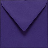 100x enveloppes pour carte de voeux de luxe Faux carré 125x140 mm - 12.5x14. 0 cm - 105 grammes Violetta