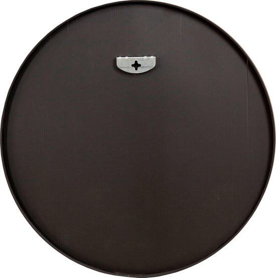 Miroir Ordona suspendu Ø40 cm rond noir mat