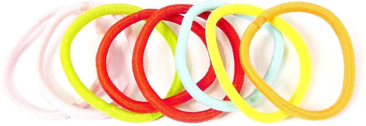 Endless elastiek roze-groen-rood-blauw-geel-oranje
