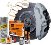 Kit de peinture pour étriers de frein Foliatec - Gris circuit - 3 composants - Nettoyant pour freins inclus