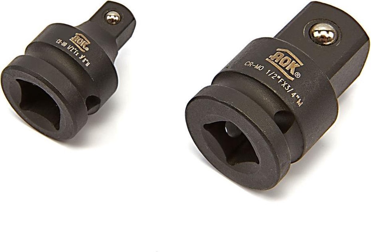 AOK 1/2" - 3/8" Kracht Adapter Verloopstuk