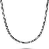 Twice As Nice Halsketting in edelstaal, slangketting  70 cm