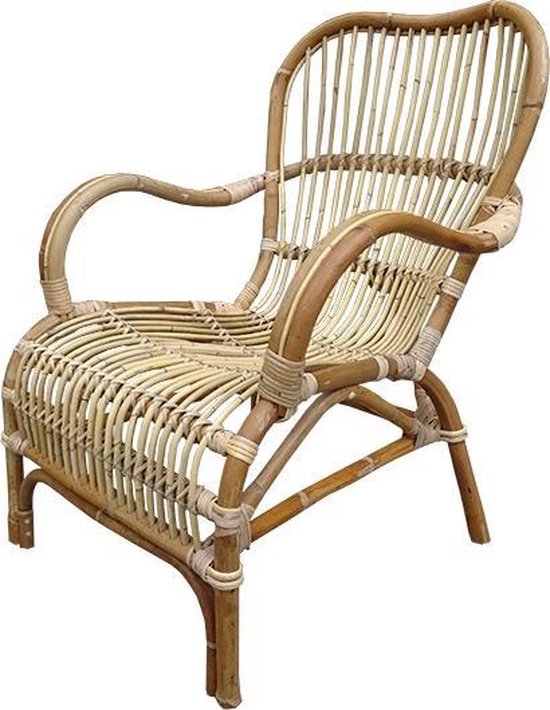 Rotan Loungestoel Naturel 67x80xH86 cm