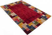 Gaia 45 - Vintage vloerkleed in Rood en Multi kleuren