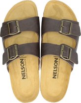 Nelson heren slipper - Bruin - Maat 43