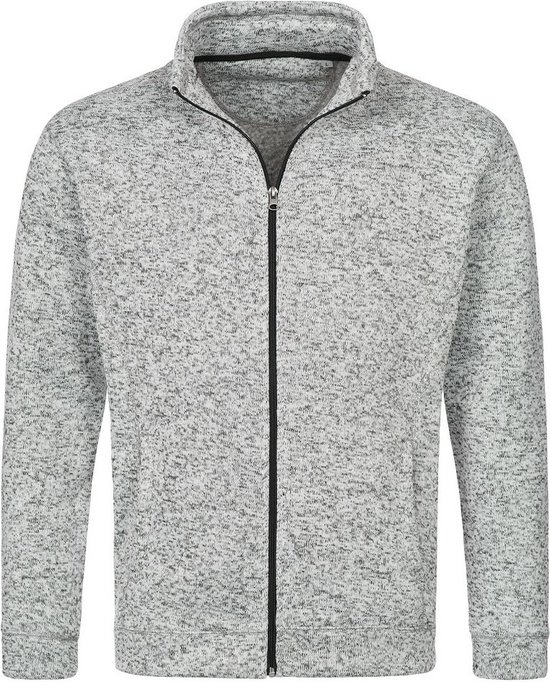 Fleece vest premium licht grijs voor heren - Outdoorkleding wandelen/camping - Vesten/jacks herenkleding M (38/50) - Stedman