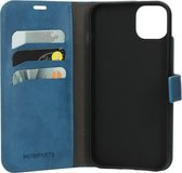 Mobiparts hoesje geschikt voor Apple iPhone 14 Plus - Wallet/Boekhoesje - Eco Leer - Magneet Sluiting - Opberg vakken - Blauw