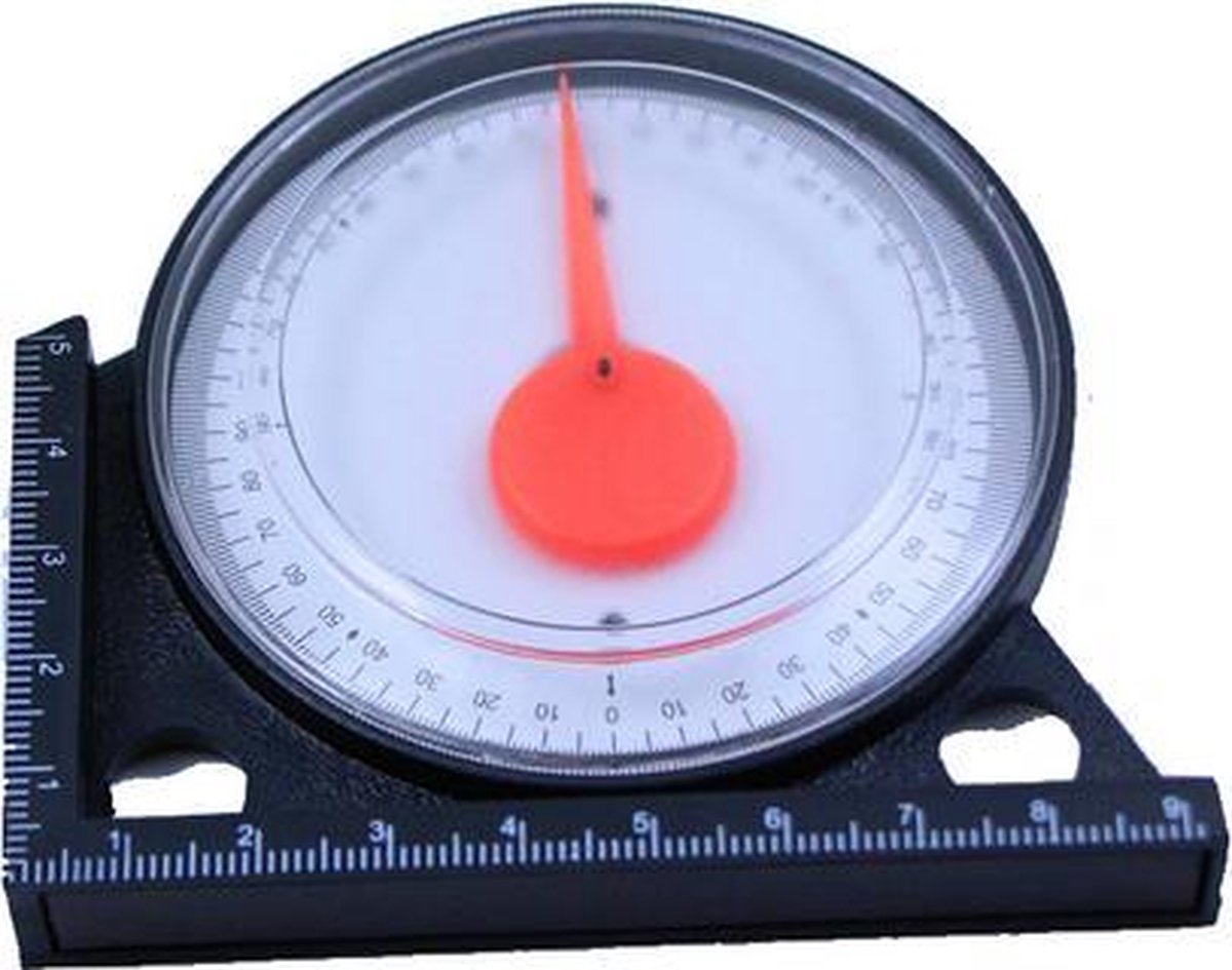 SCHMIDT security Tools Waterpas gradenboog - hellingsmeter - LCD-display - beweegbare arm - combimeter - verticale en horizontale libel - hoekwaterpas - meetgereedschap - hellingsmeter